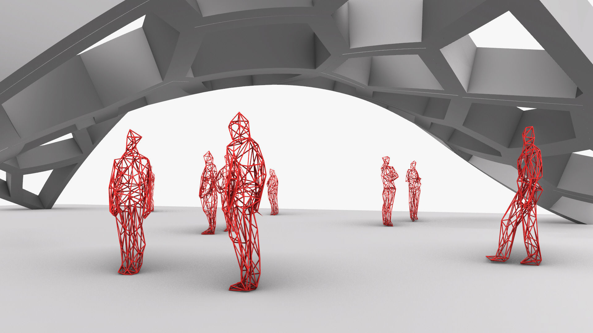 Wavy Cells Structure 3D model_15