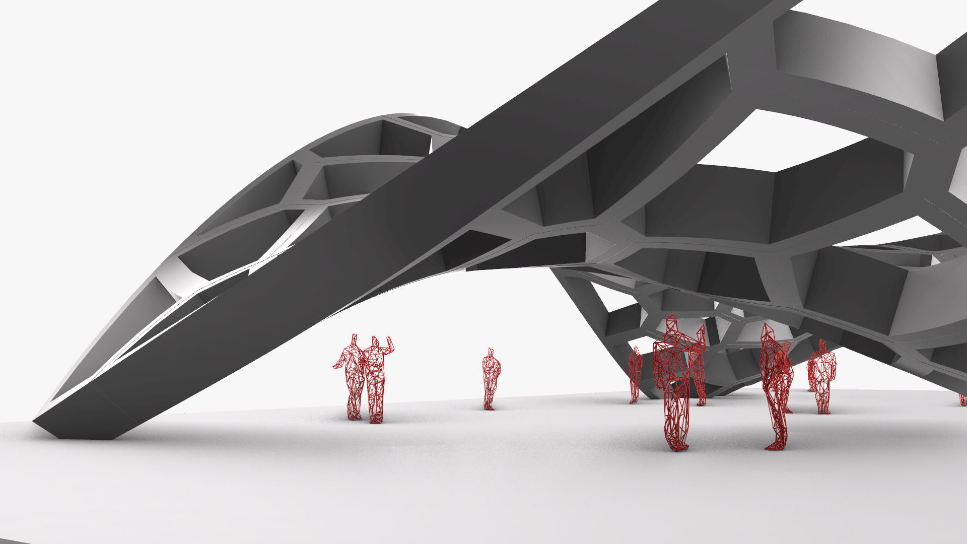 Wavy Cells Structure 3D model_6