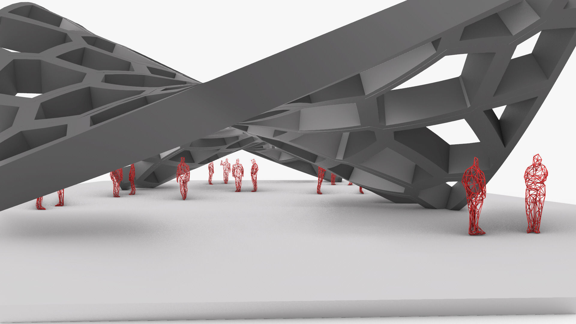 Wavy Cells Structure 3D model_9