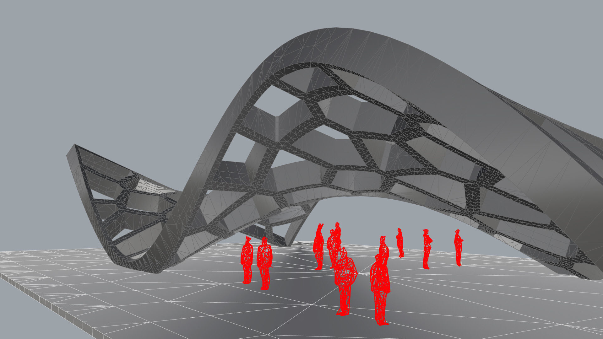 Wavy Cells Structure 3D model_34