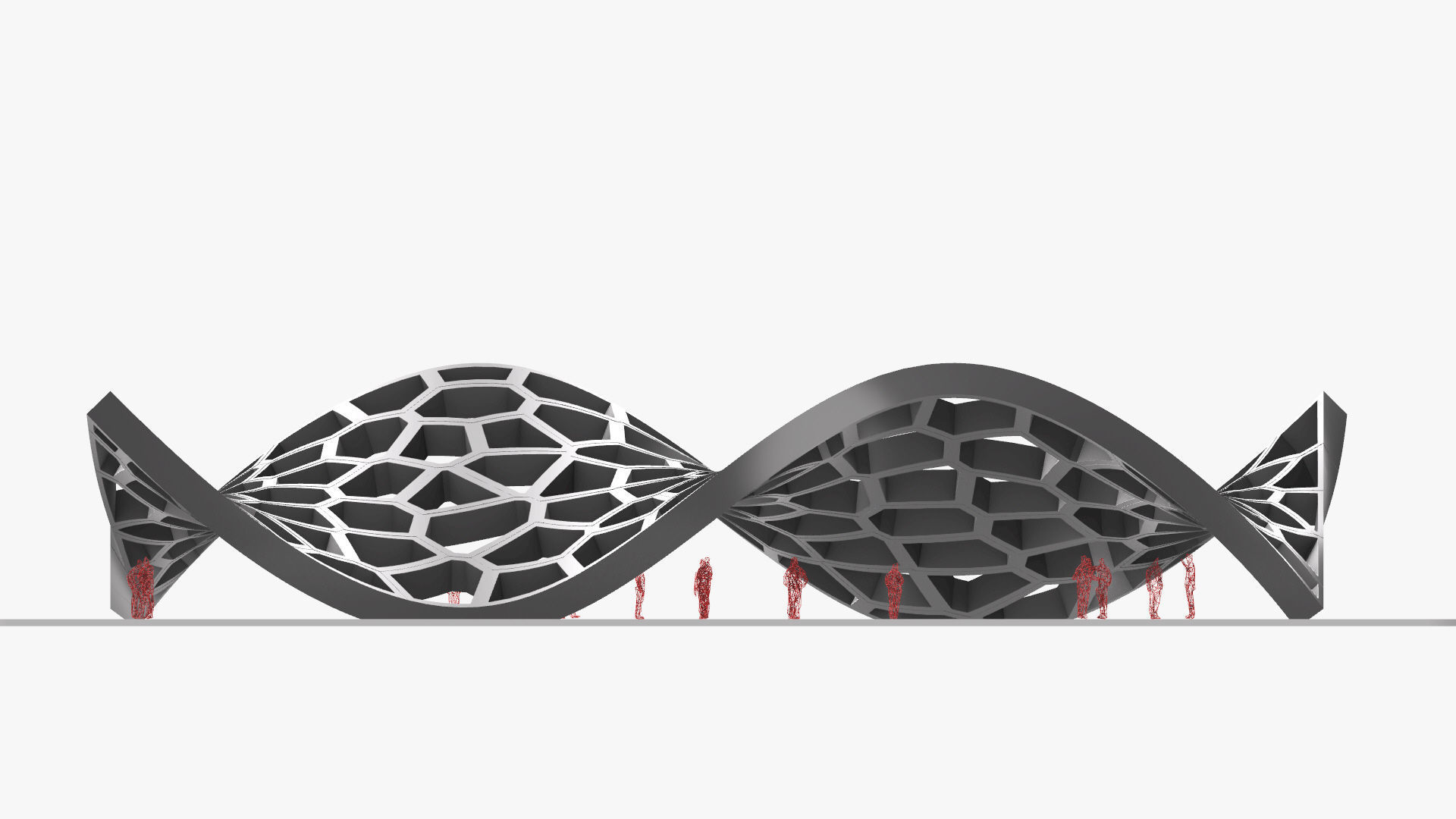 Wavy Cells Structure 3D model_24