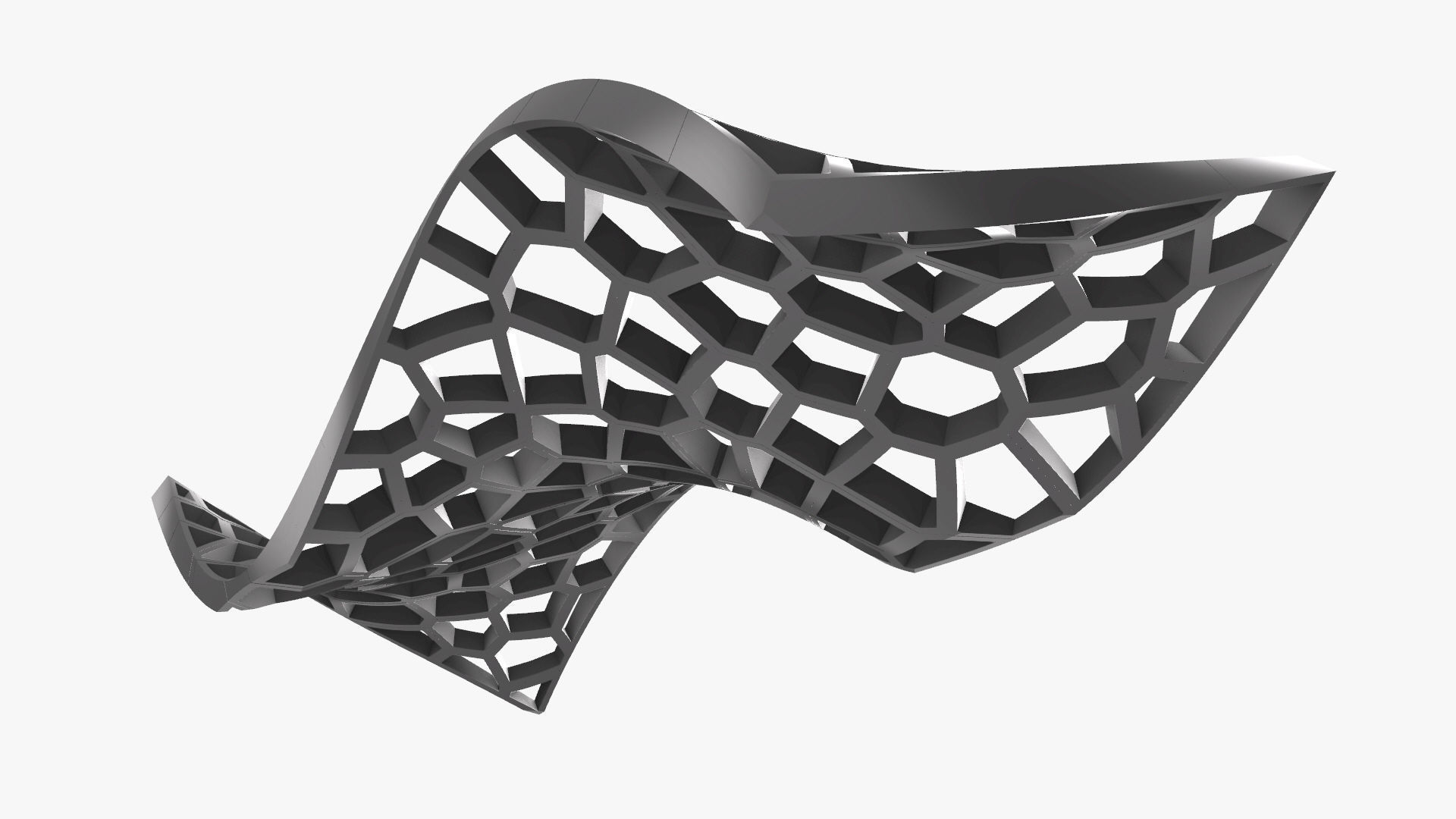 Wavy Cells Structure 3D model_21