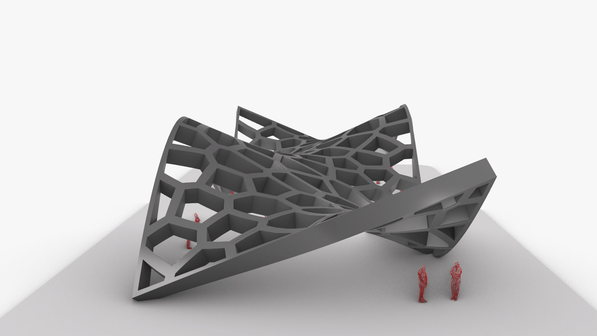 Wavy Cells Structure 3D model_16