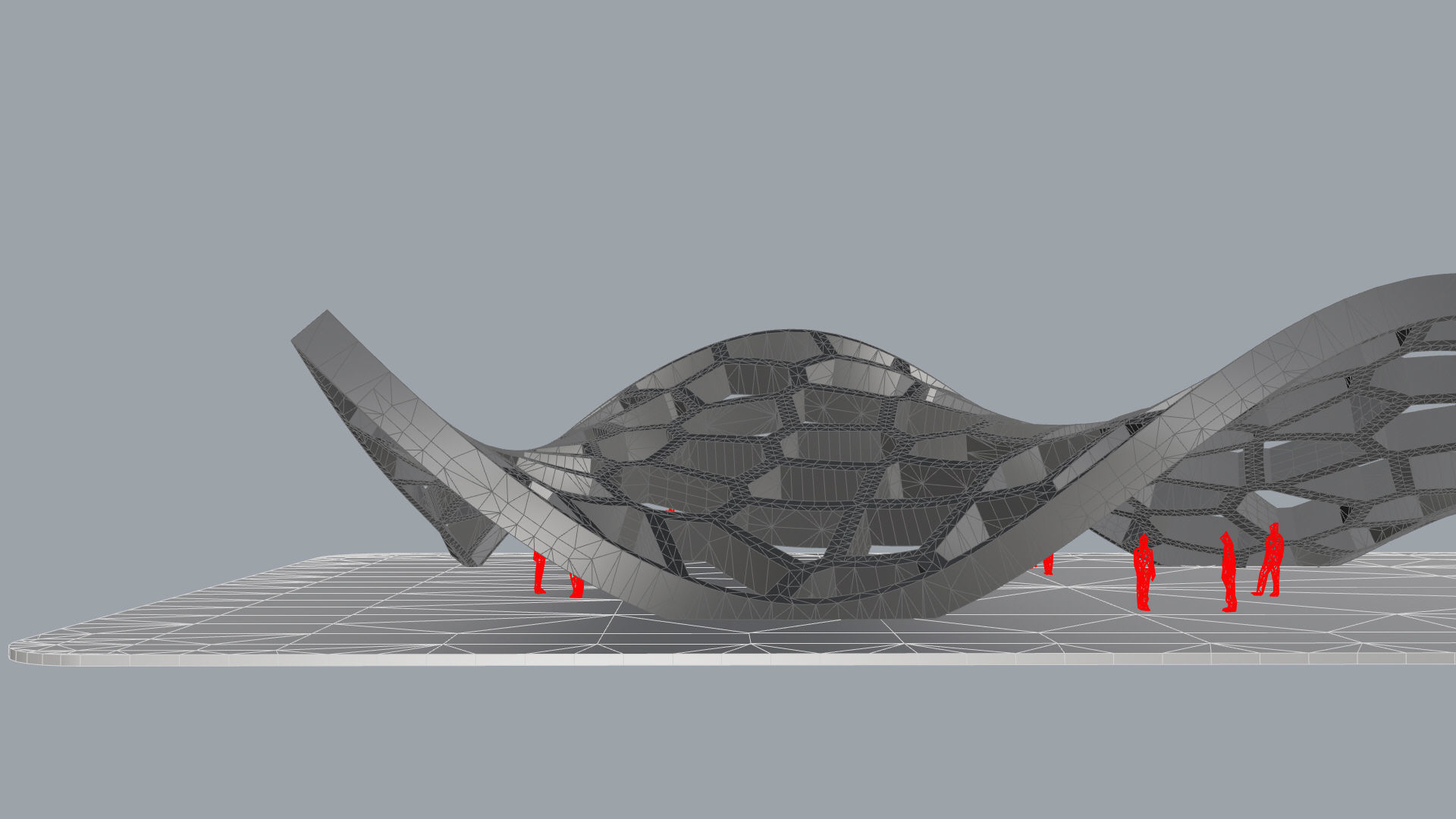 Wavy Cells Structure 3D model_33