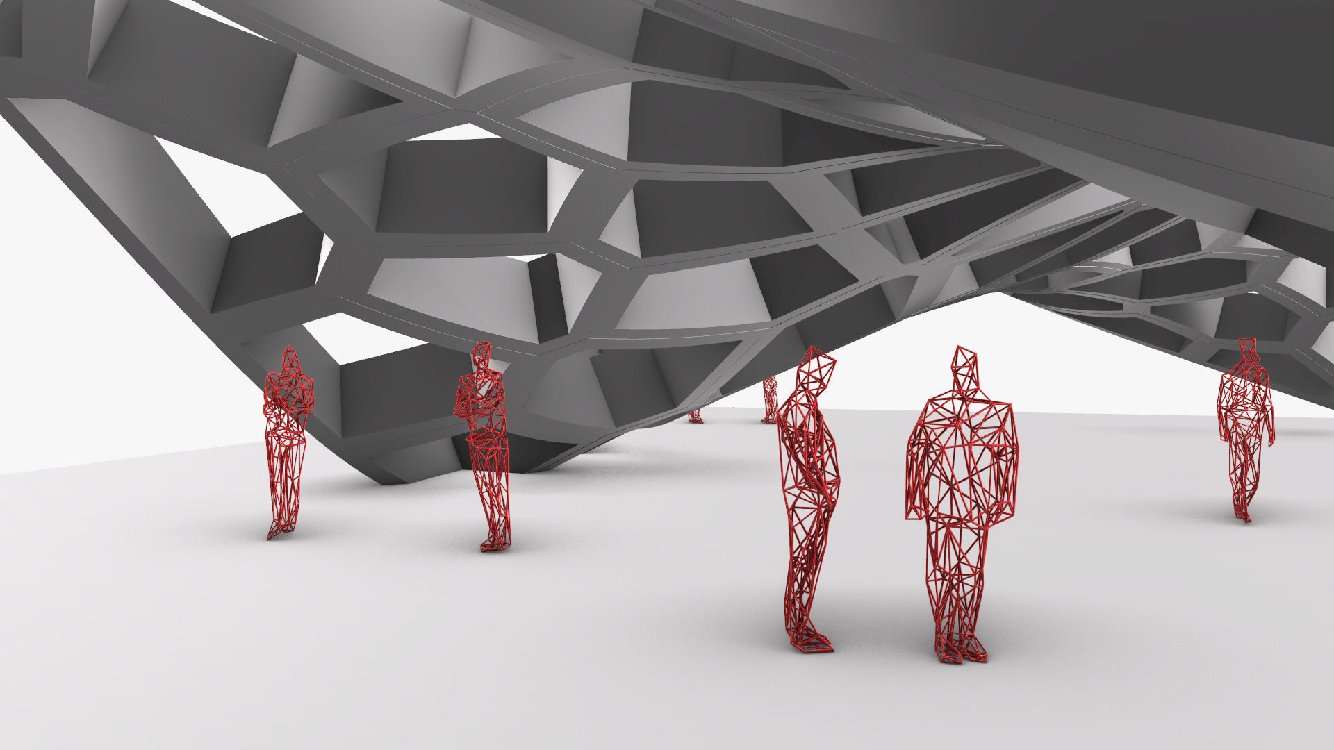 Wavy Cells Structure 3D model_14