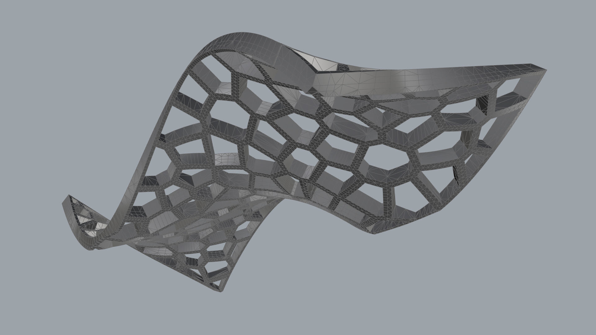 Wavy Cells Structure 3D model_50