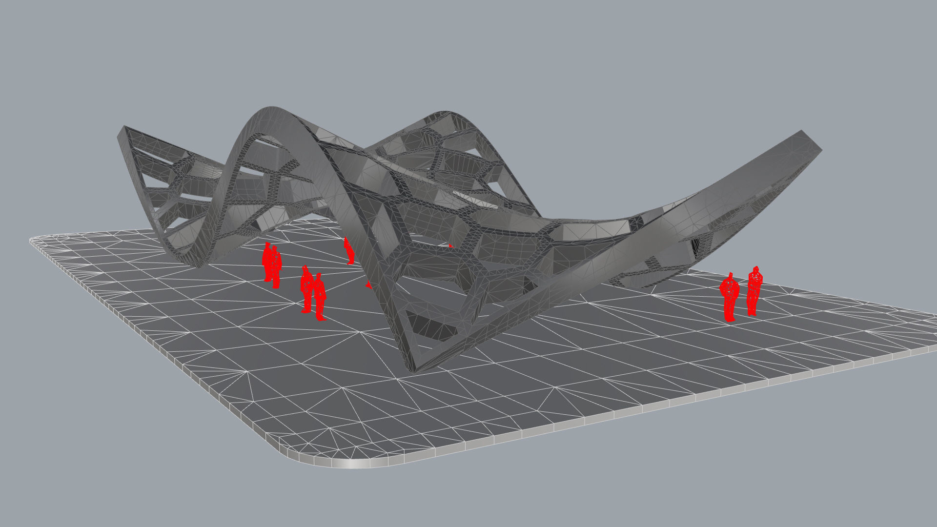 Wavy Cells Structure 3D model_31