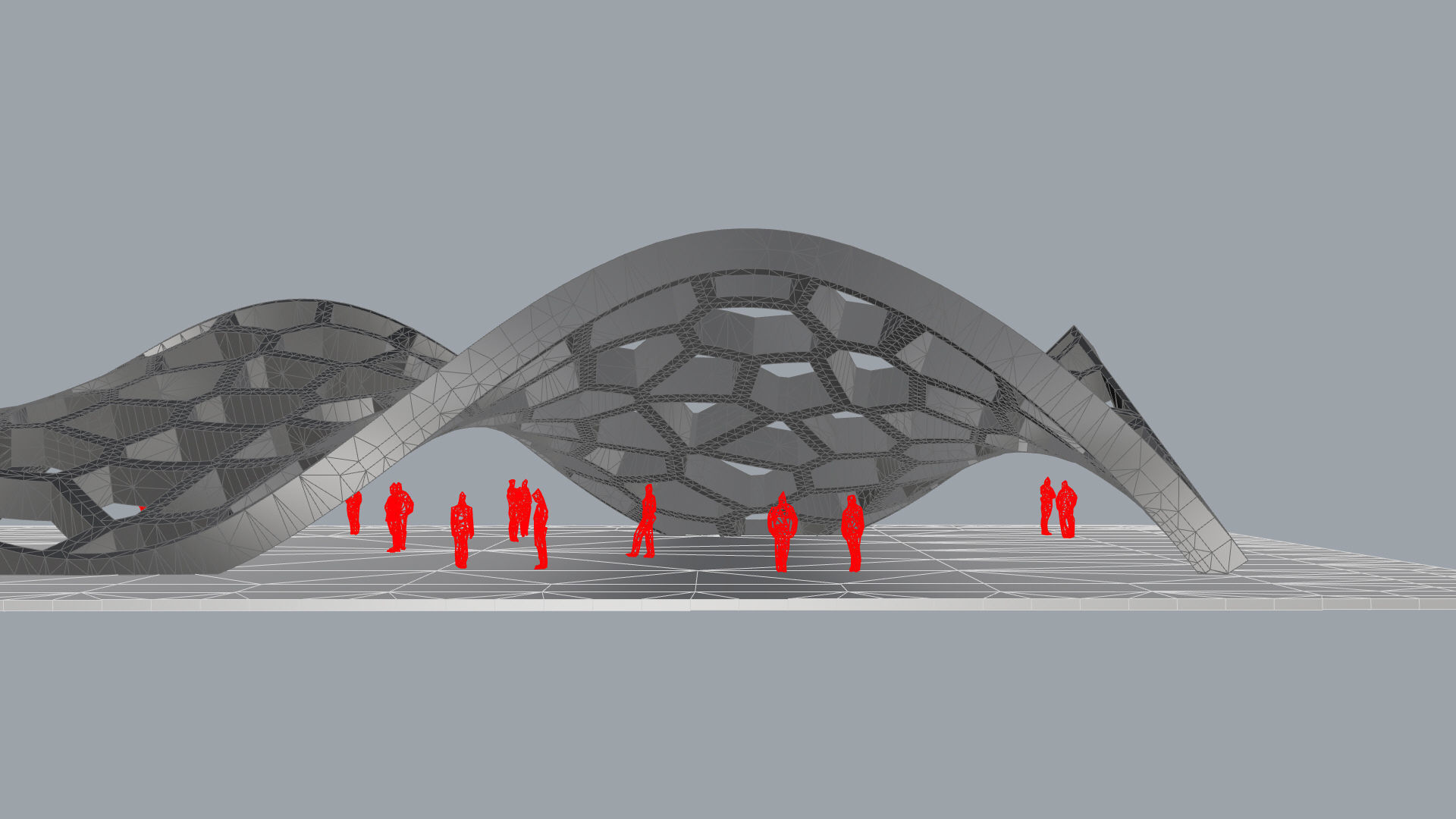 Wavy Cells Structure 3D model_32
