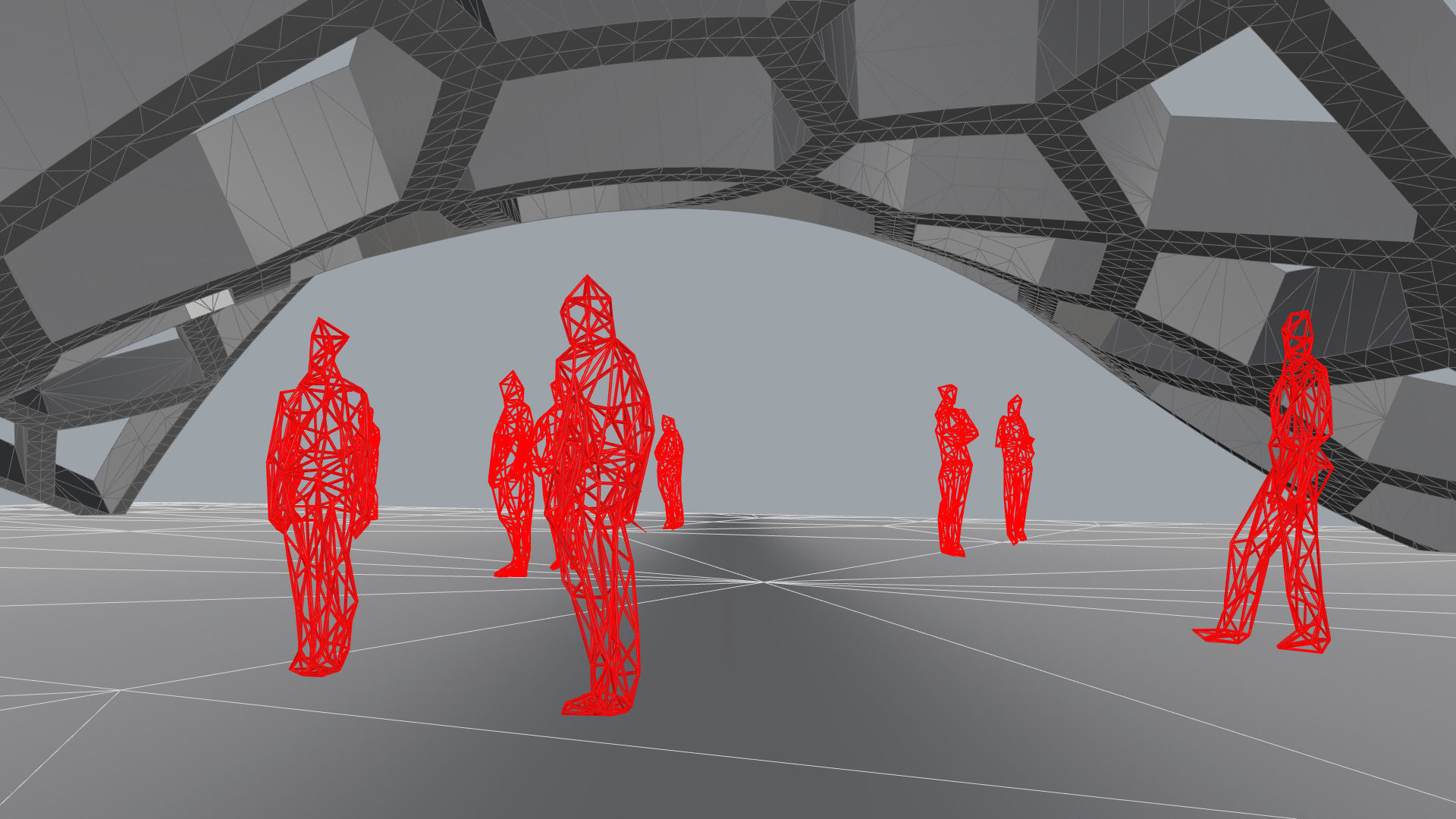 Wavy Cells Structure 3D model_44