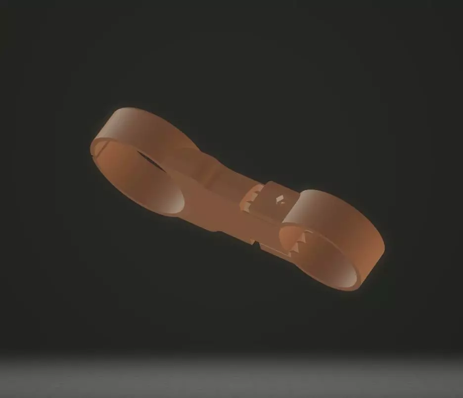 66mm Gauge holder for steering column VW Beetle 3D print model 3D print model_0