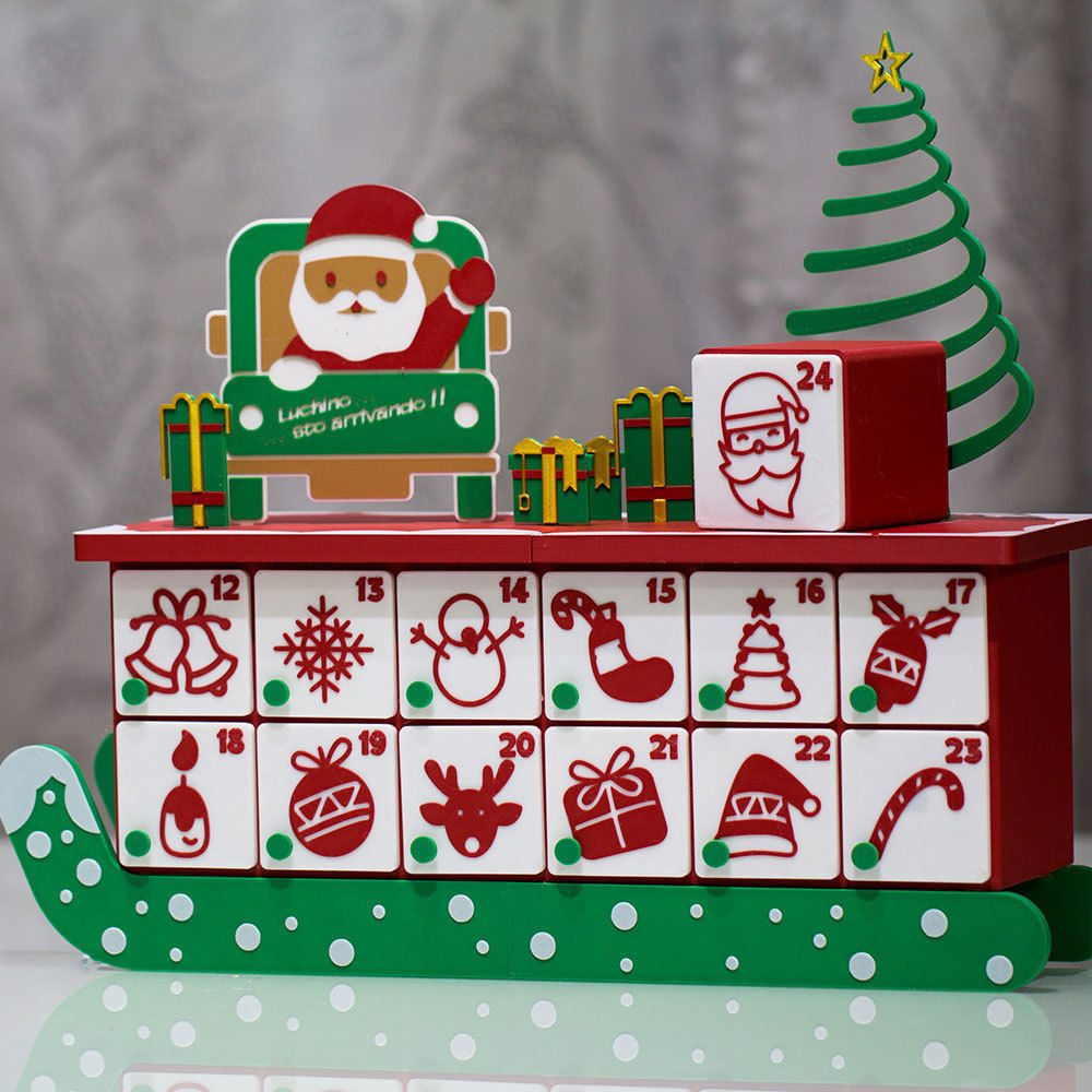 CHRISTMAS ADVENT CALENDAR  3D print model_2
