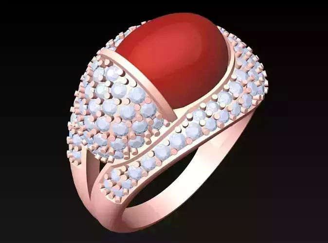 Oval Stone Ring - GN247