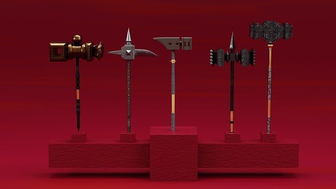 Hammer  Low-poly 3D model