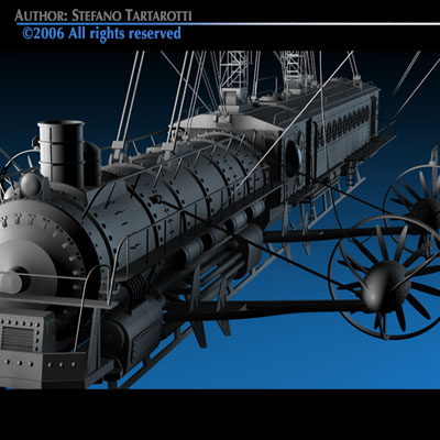 J Verne flying train 3D model_14