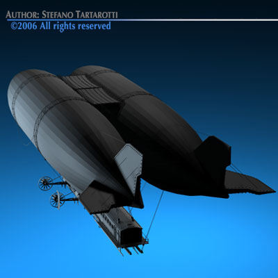 J Verne flying train 3D model_7