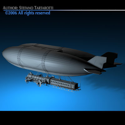 J Verne flying train 3D model_9