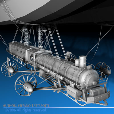J Verne flying train 3D model_8