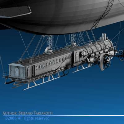 J Verne flying train 3D model_3