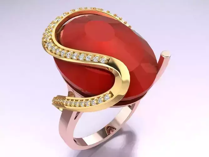 Oval Stone Ring - GN252