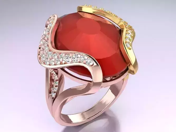 Oval Stone Ring - GN253