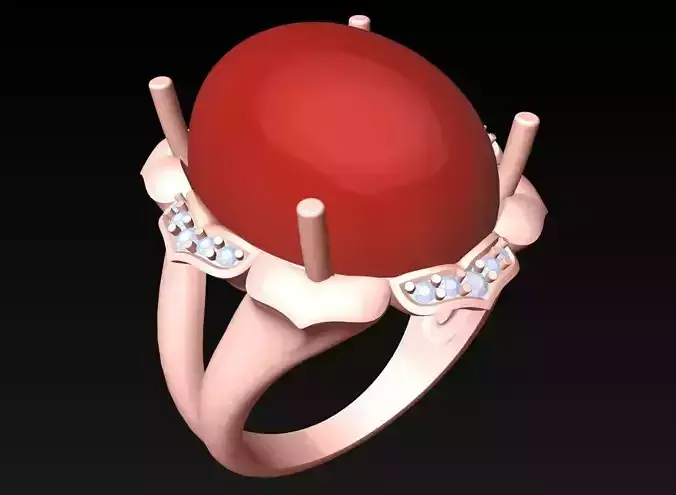 Oval Stone Ring - GN255