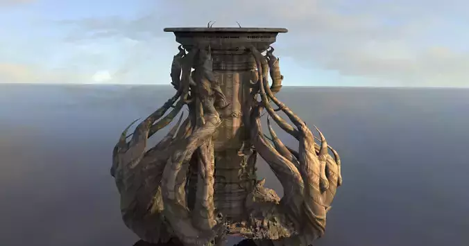 Giant Persian stone pillar