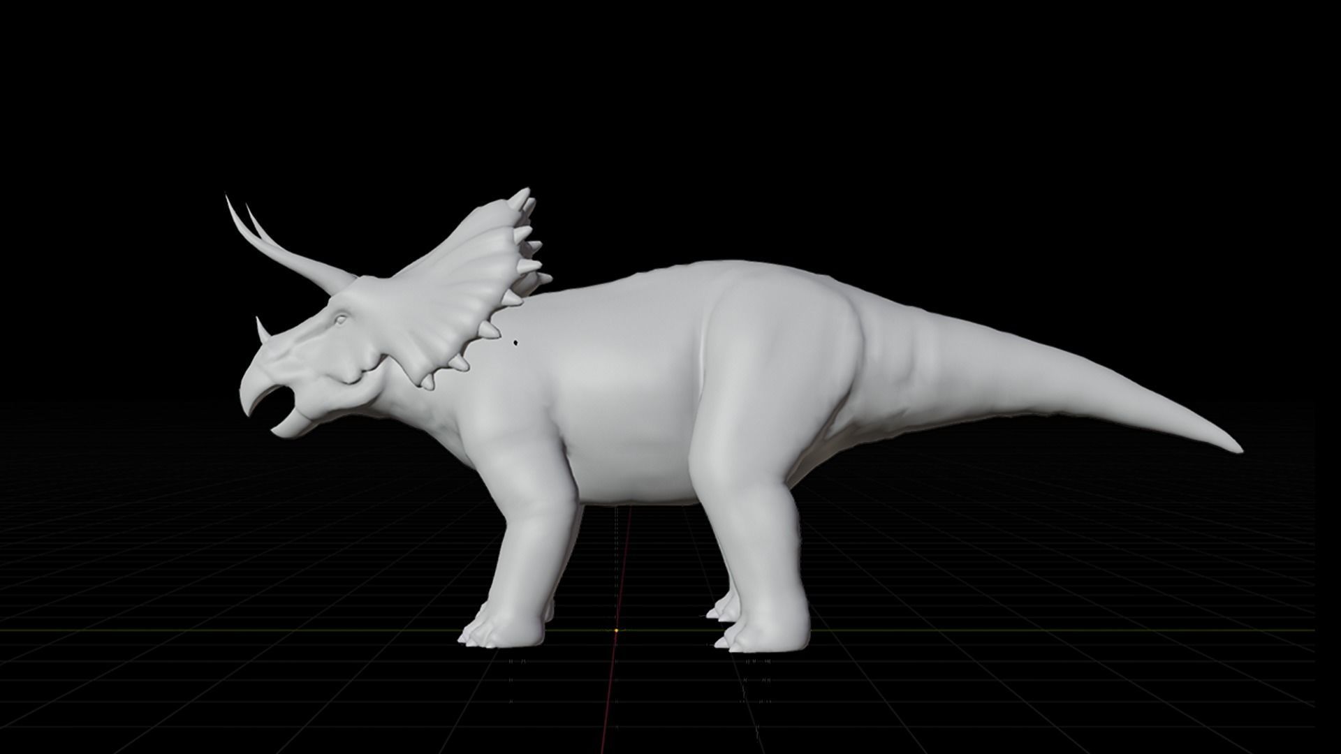 Monster Triceratops - Prehistoric Dinosaurs Low-poly 3D model_19
