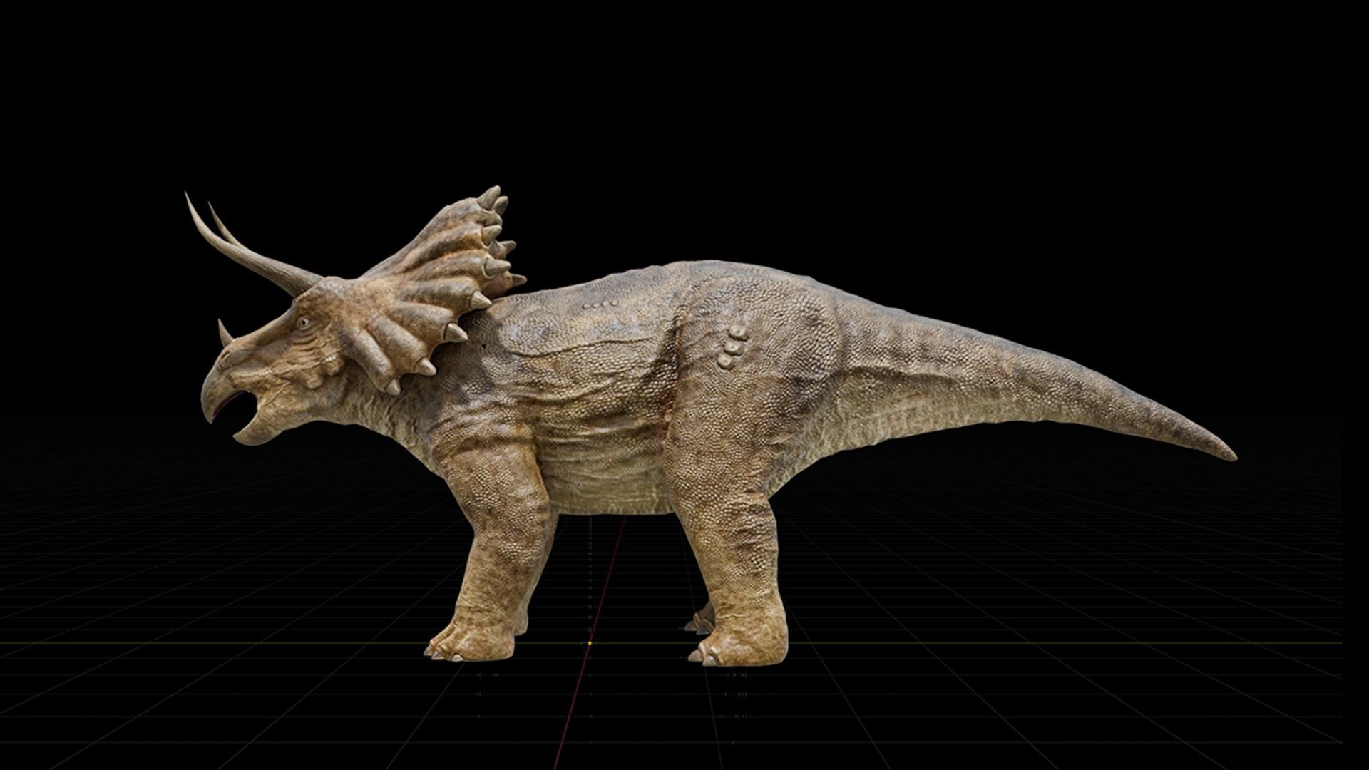 Monster Triceratops - Prehistoric Dinosaurs Low-poly 3D model_17