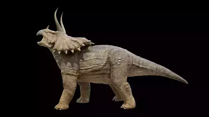 Monster Triceratops - Prehistoric Dinosaurs Low-poly 3D model
