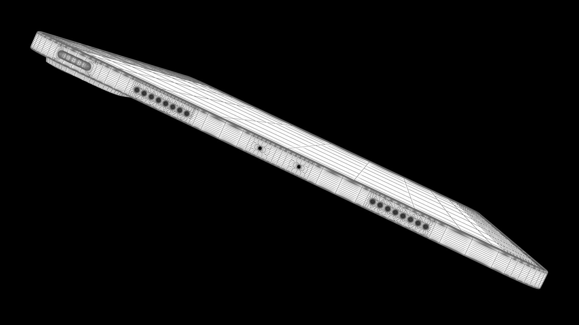 Apple iPad Pro 11 2022 All Colors with Pencil Low-poly 3D model_45