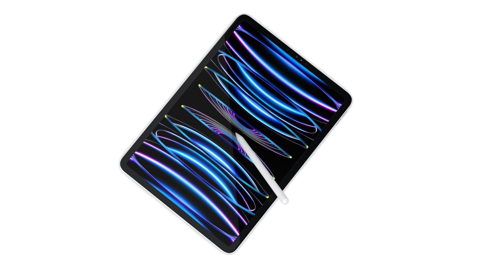 Apple iPad Pro 11 2022 All Colors with Pencil Low-poly 3D model_4