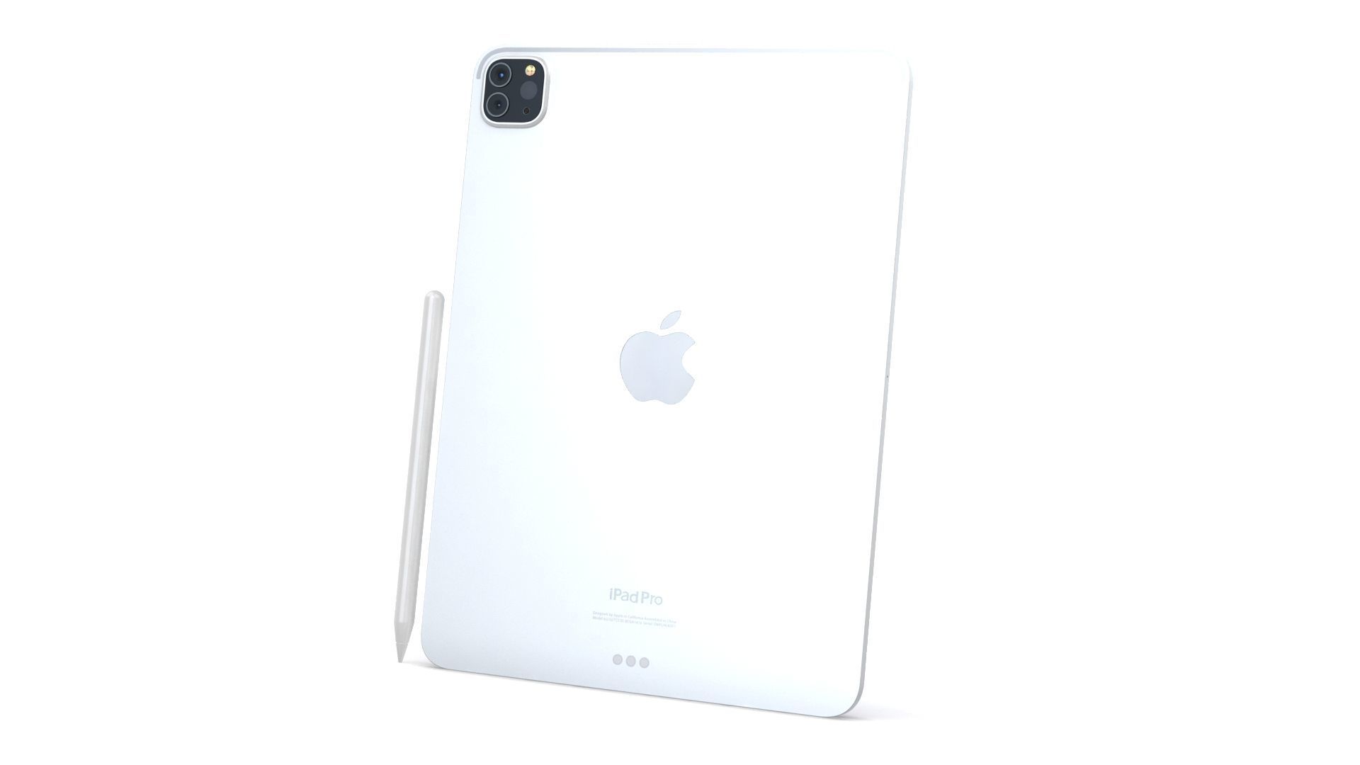 Apple iPad Pro 11 2022 All Colors with Pencil Low-poly 3D model_3