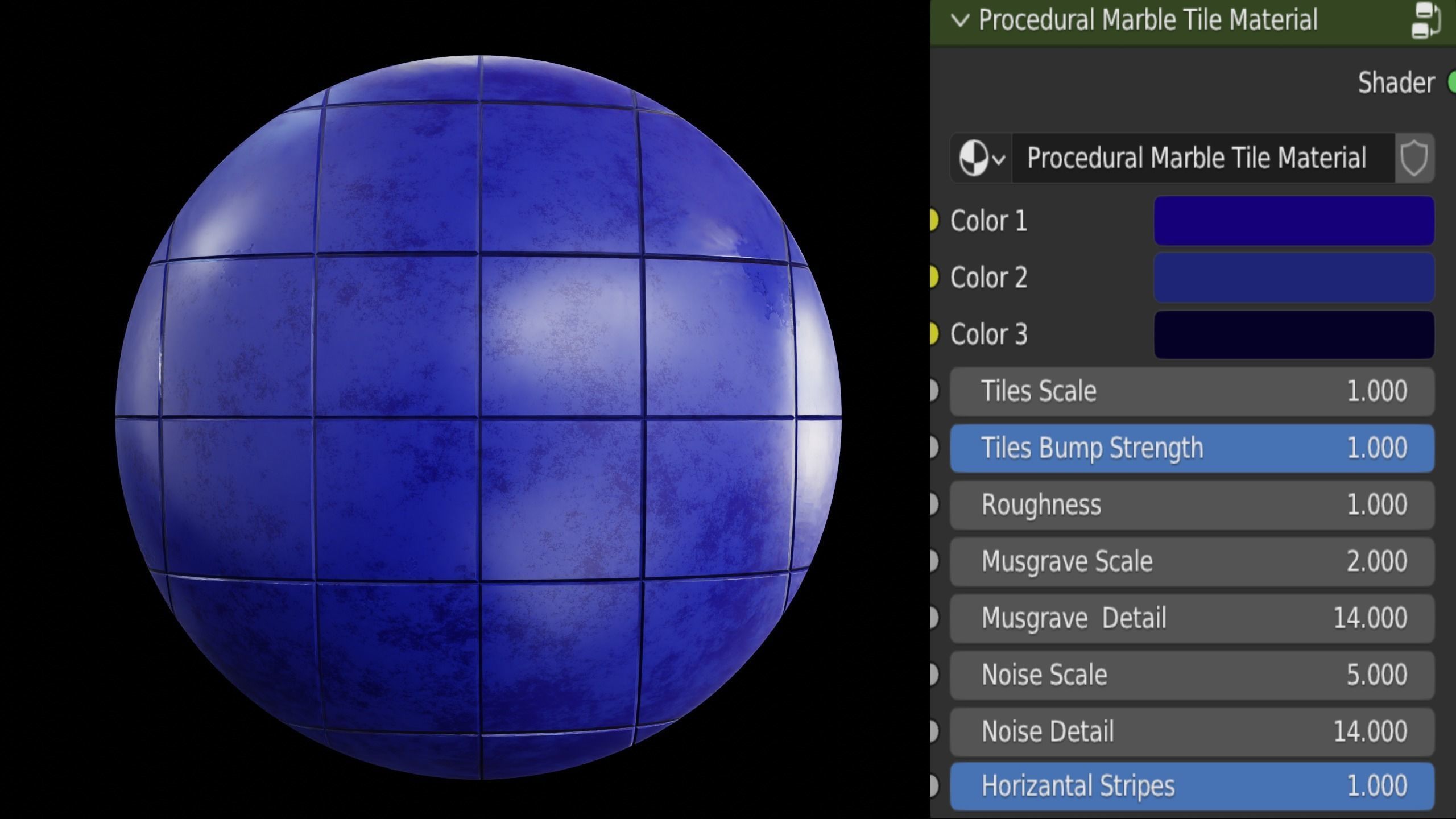 Procedural Marble Tile Material Texture_2