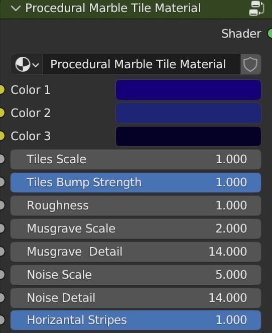 Procedural Marble Tile Material Texture_7