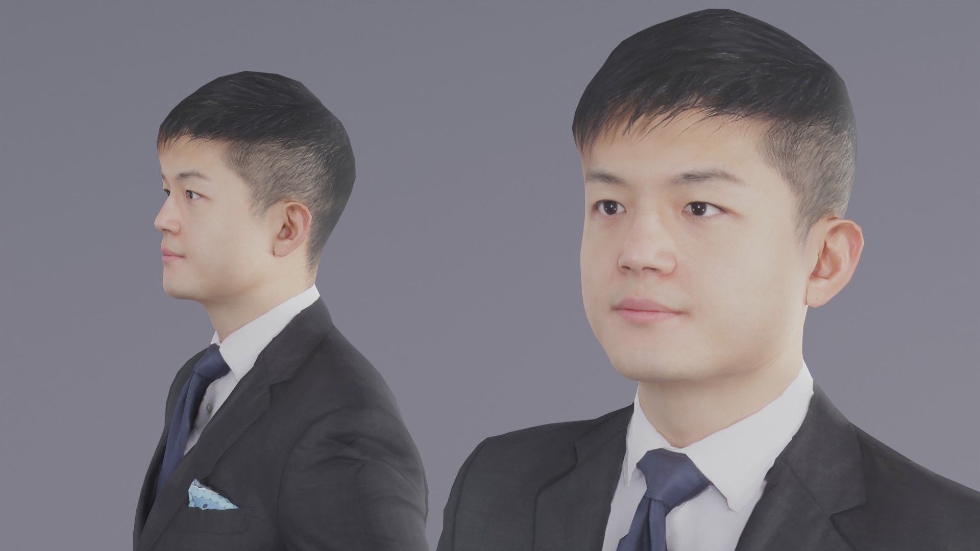 Asian Man Animation 3D 115 Dai Low-poly 3D model_2