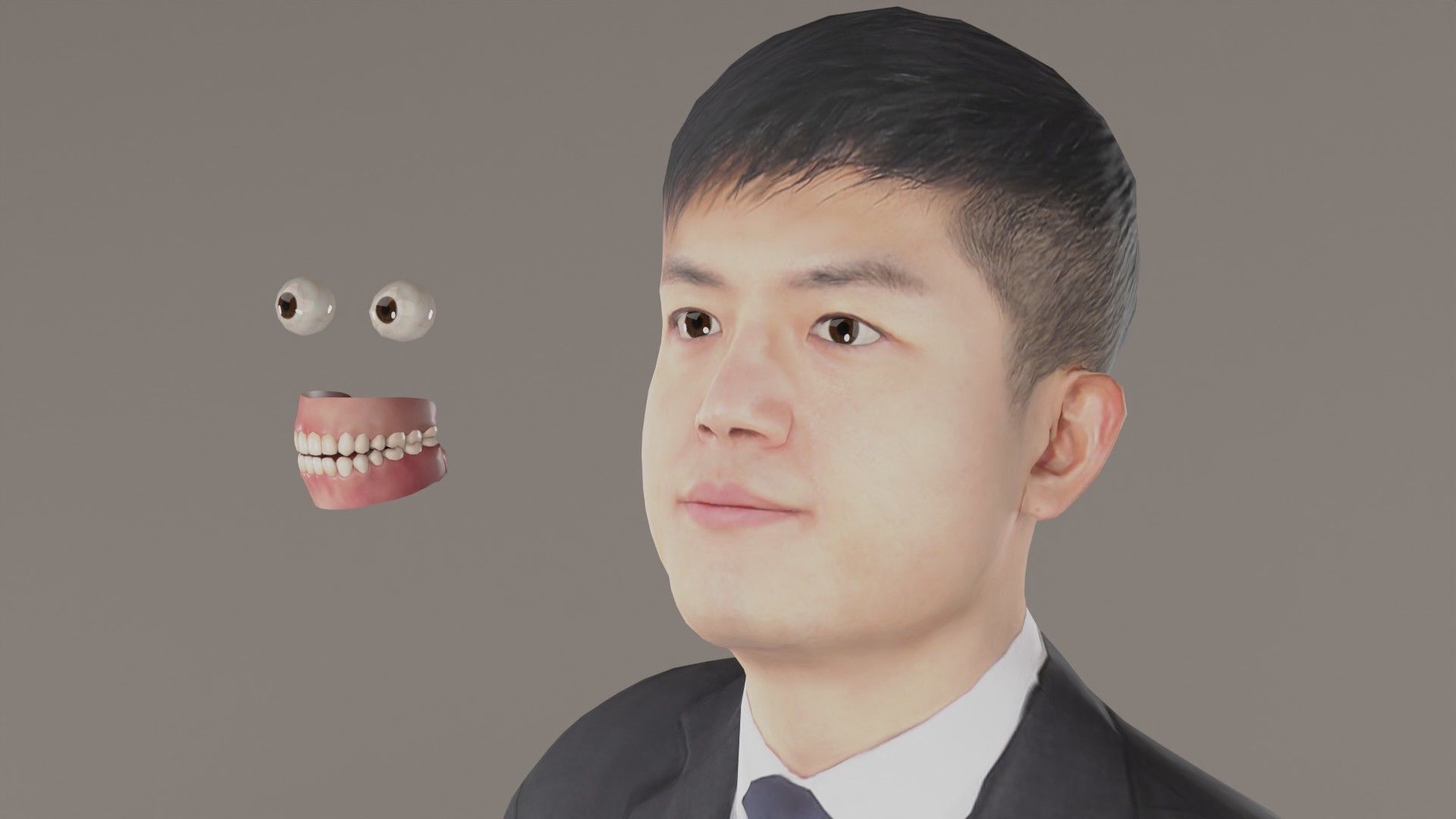 Asian Man Animation 3D 115 Dai Low-poly 3D model_6