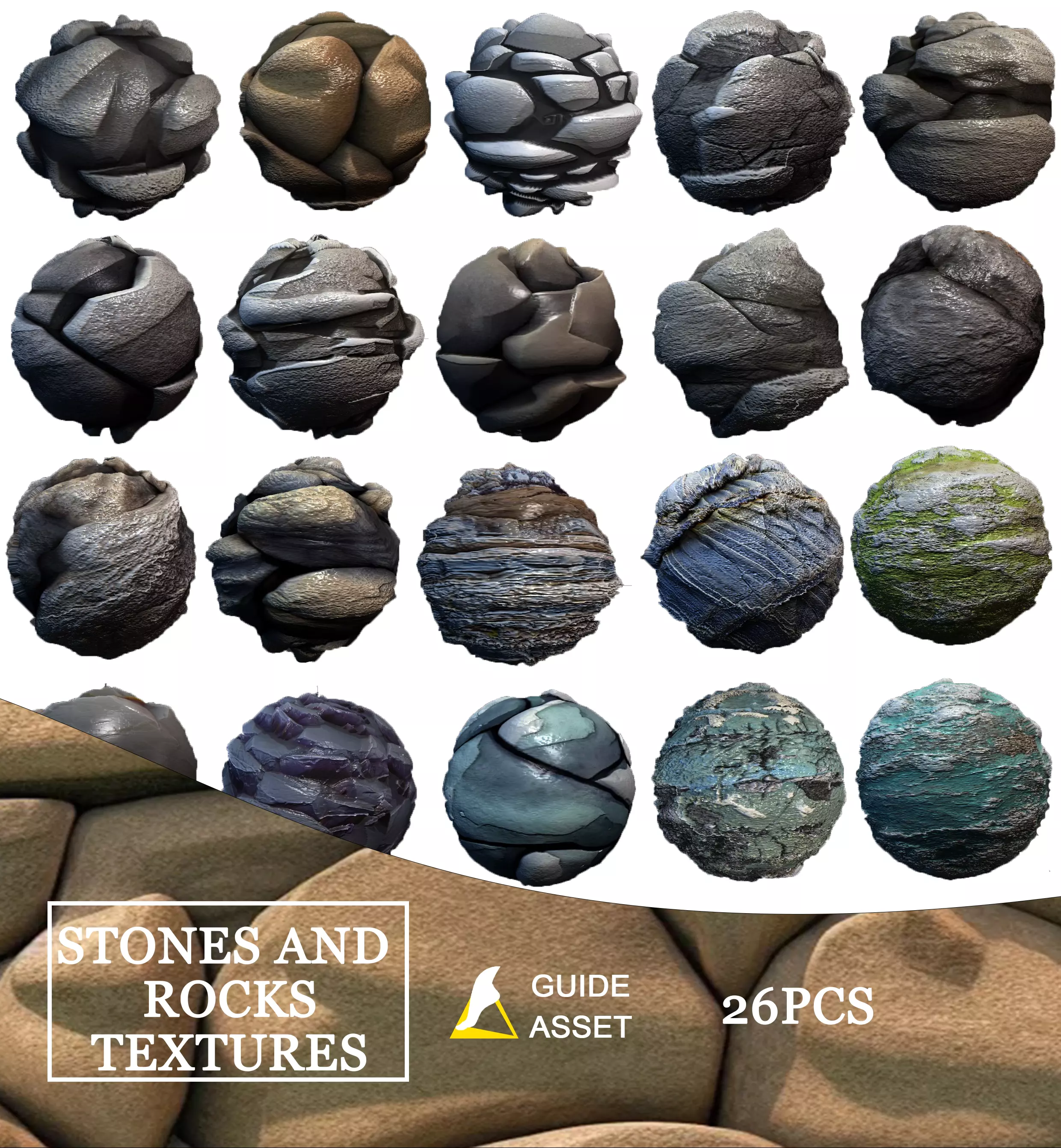 Stones and Rocks Texture Pack Texture_0