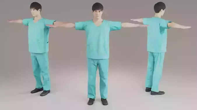 Asian Doctor Animation 3D 127 Kazu