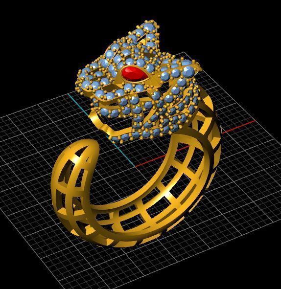 RING TIGER 3D print model_2