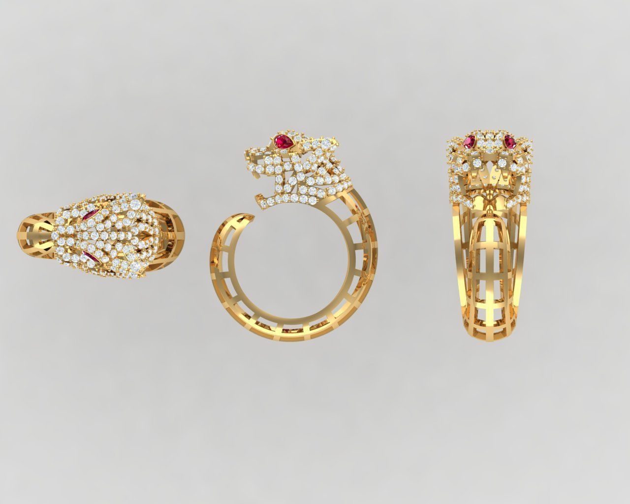 RING TIGER 3D print model_4