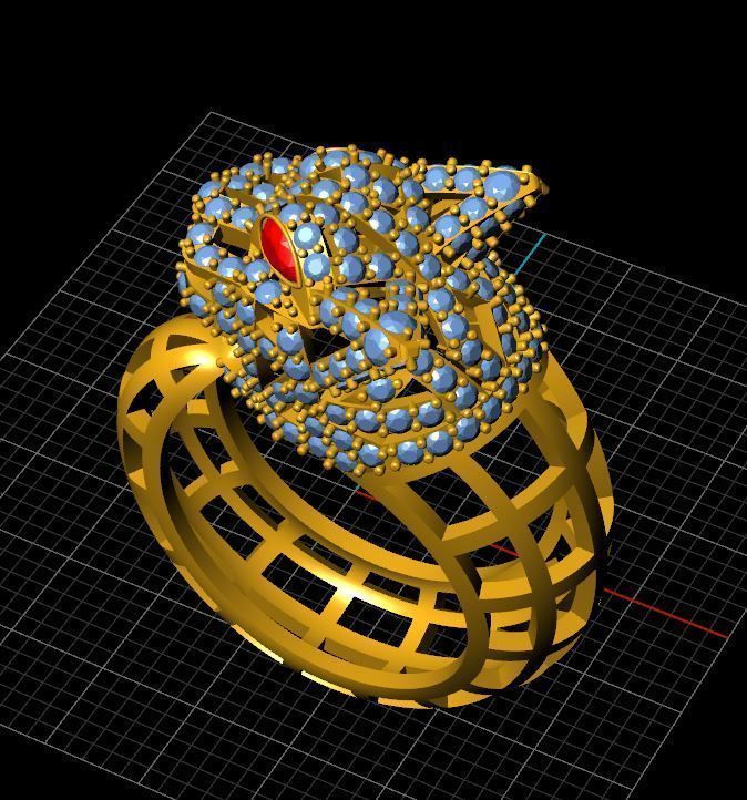 RING TIGER 3D print model_3