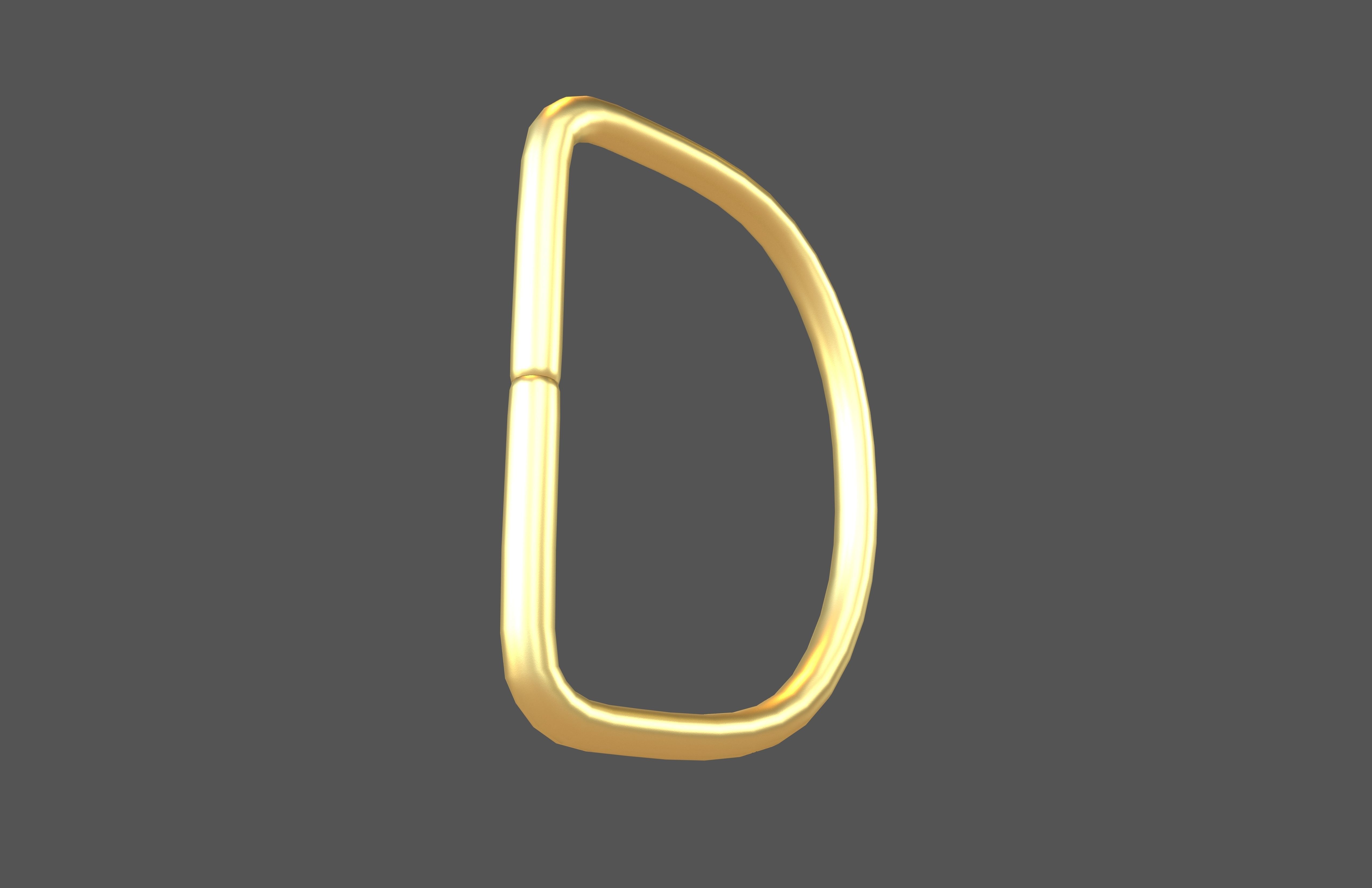 D Ring V1 002 Low-poly 3D model_2