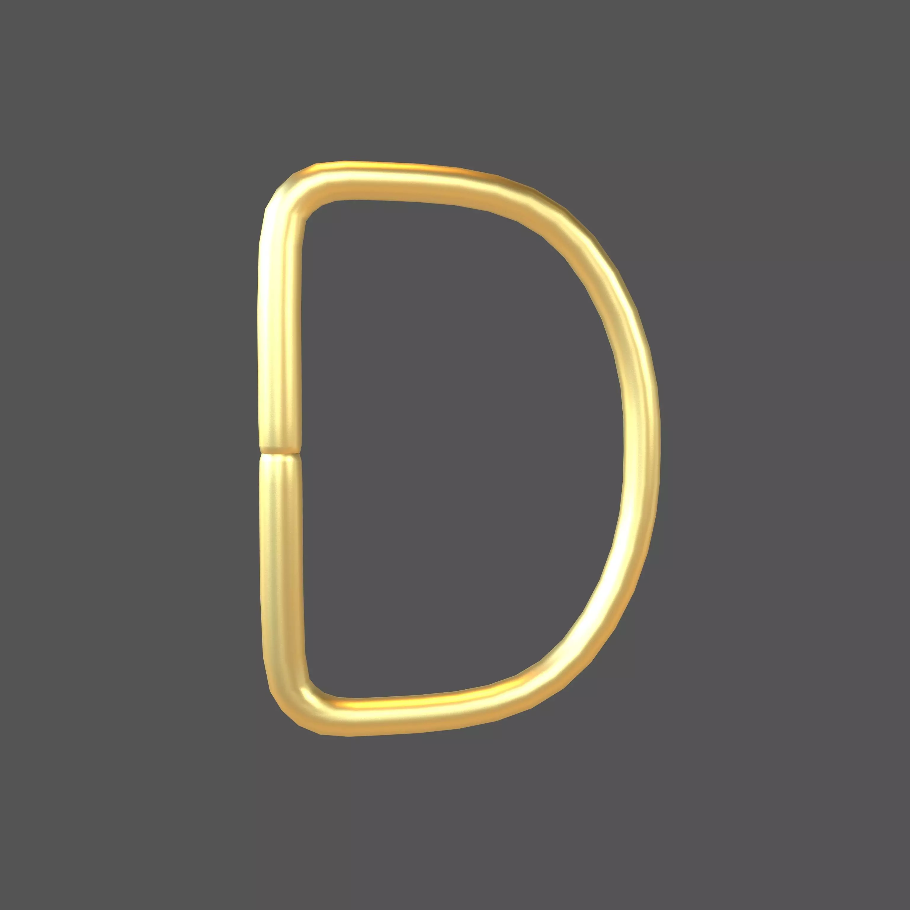 D Ring V1 002 Low-poly 3D model_0