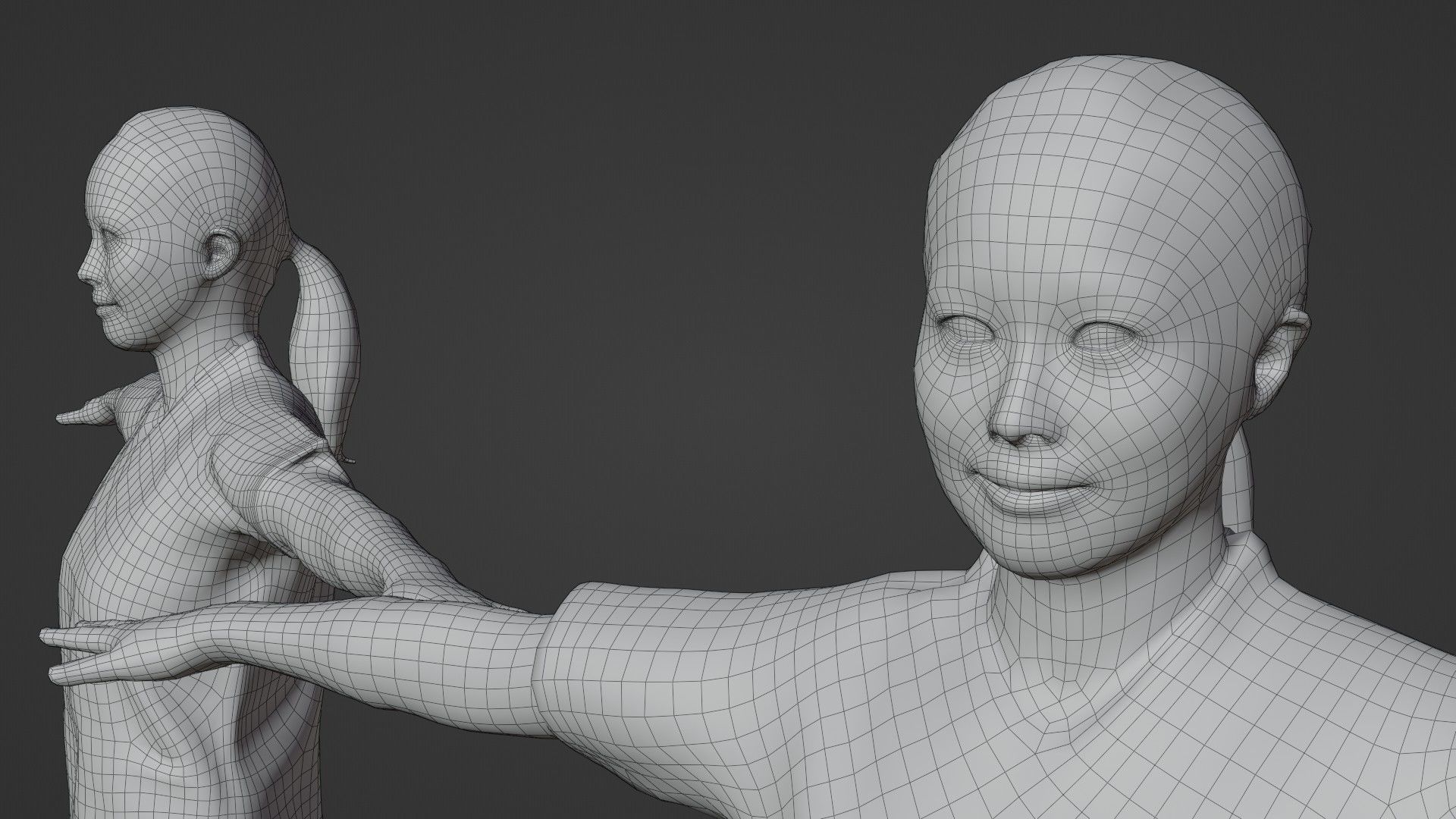 Asian nurse Animation3D 190 Yuki Low-poly 3D model_4