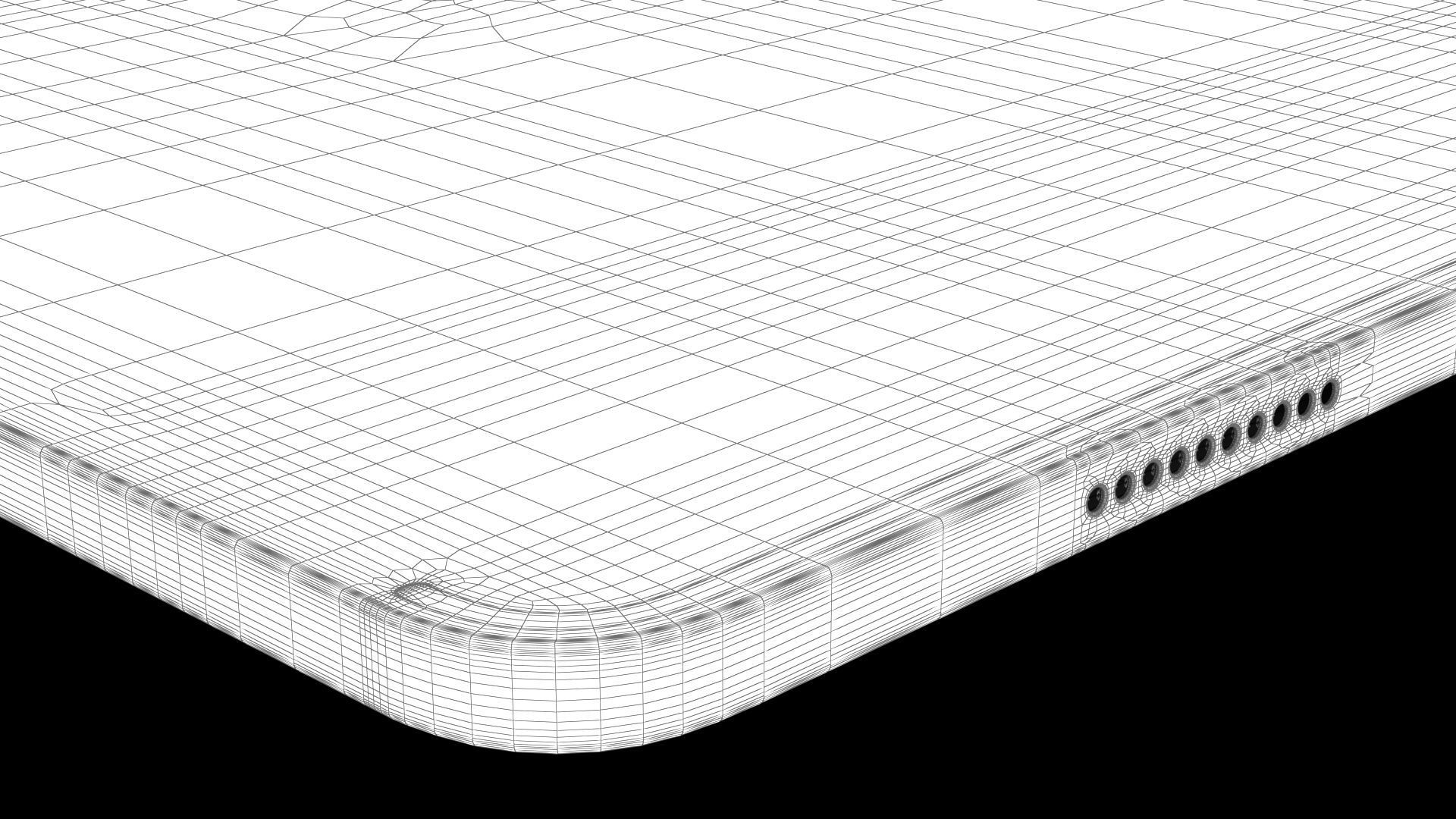 Apple iPad Pro 12-9  2022 All Colors with Pencil Low-poly 3D model_39