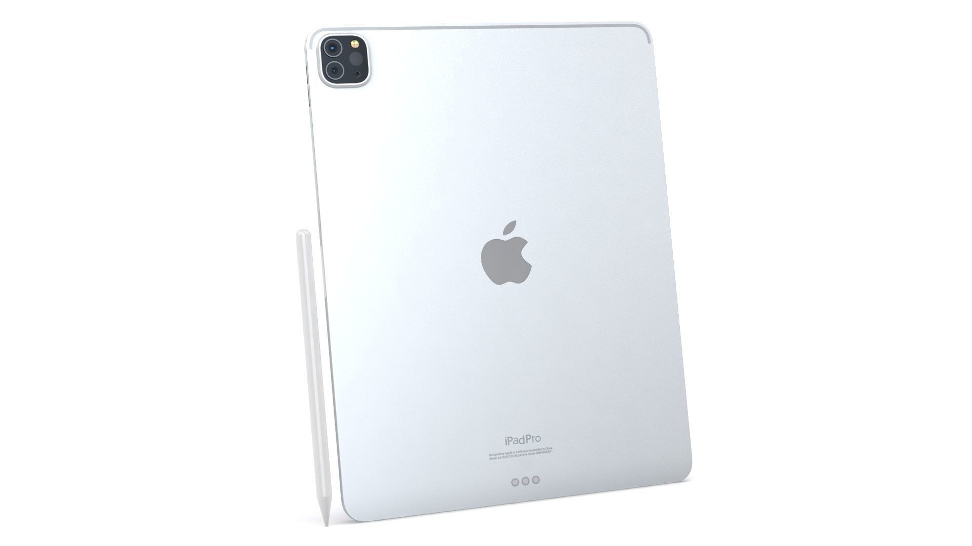 Apple iPad Pro 12-9  2022 All Colors with Pencil Low-poly 3D model_20