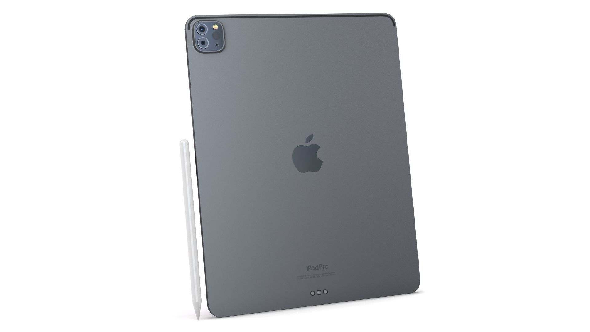 Apple iPad Pro 12-9  2022 All Colors with Pencil Low-poly 3D model_3