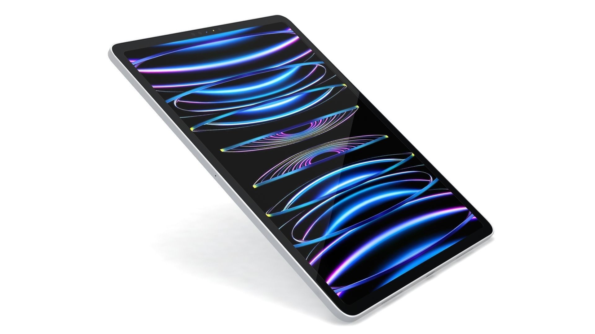 Apple iPad Pro 12-9  2022 All Colors with Pencil Low-poly 3D model_28