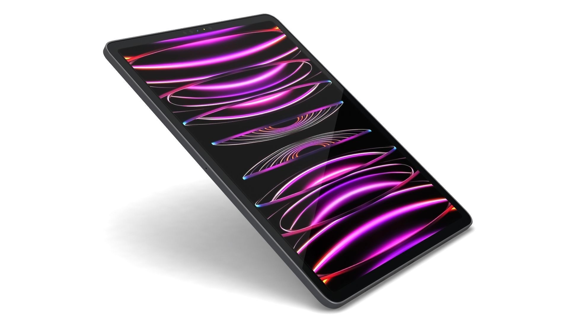 Apple iPad Pro 12-9  2022 All Colors with Pencil Low-poly 3D model_14