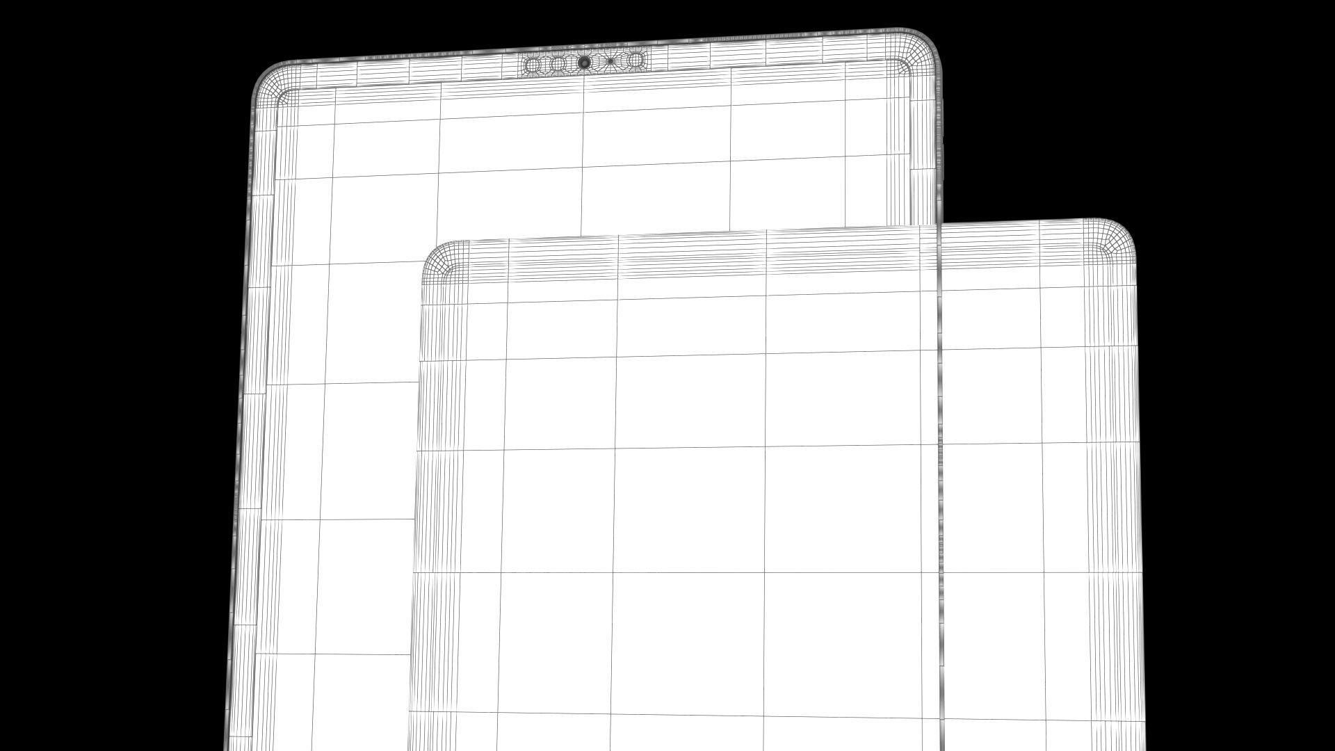 Apple iPad Pro 12-9  2022 All Colors with Pencil Low-poly 3D model_49